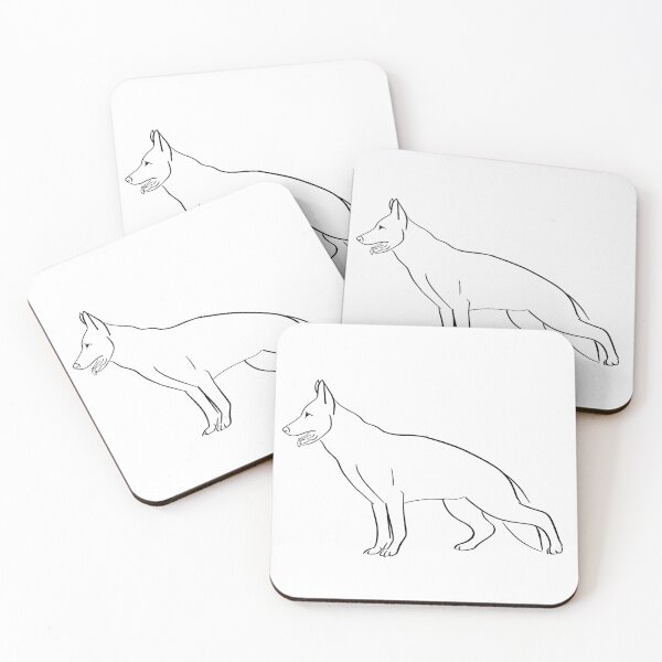 Item preview, German shepherd drawing minimalist designed and sold by -Holy-Chicken-.