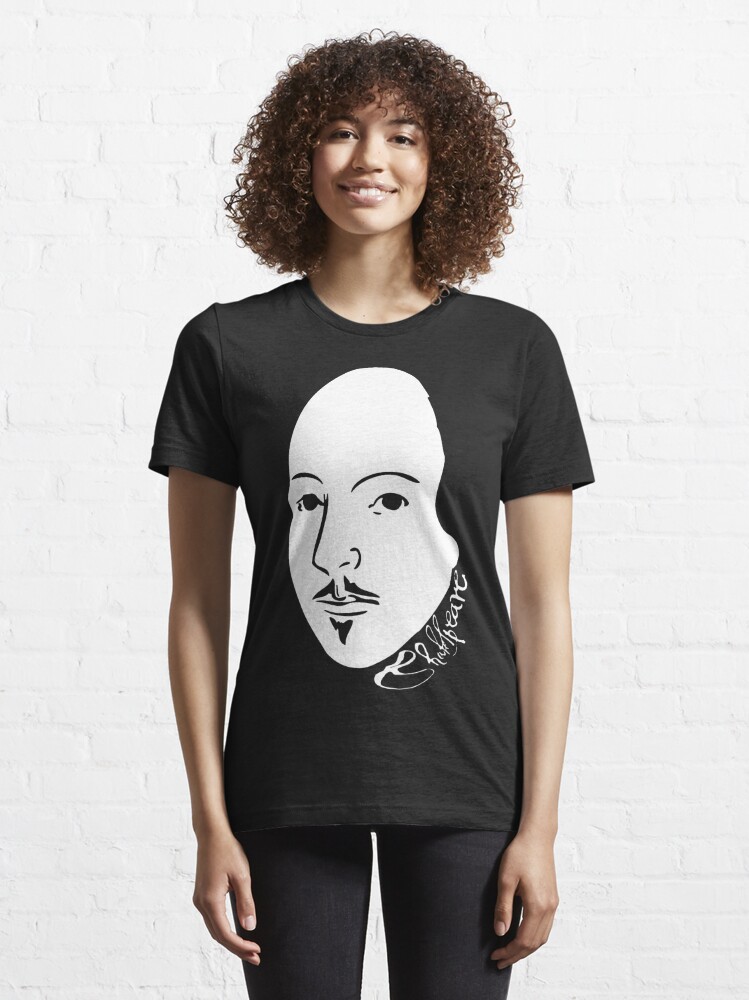 Alternate view of Black & White Shakespeare Essential T-Shirt