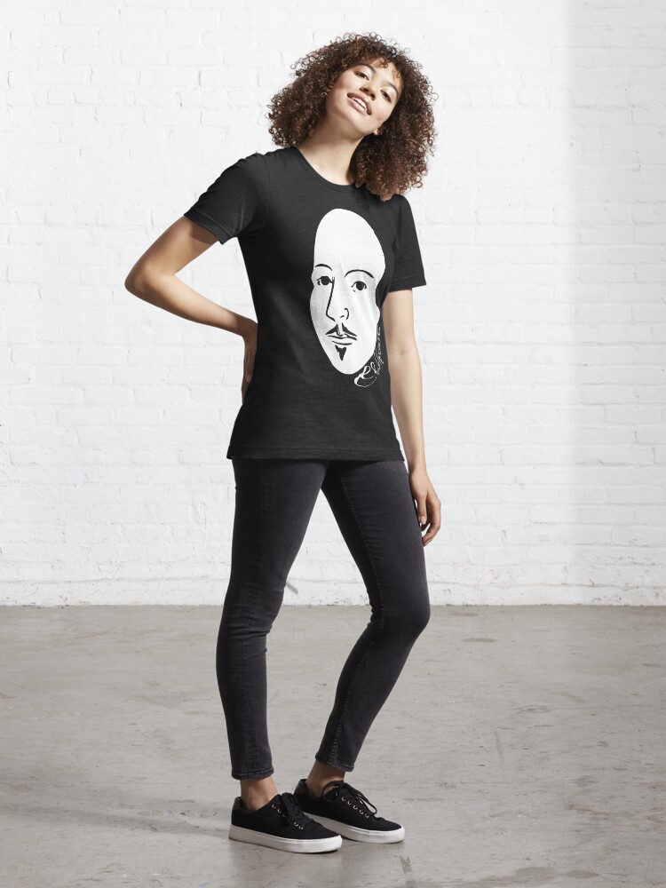 Alternate view of Black & White Shakespeare Essential T-Shirt