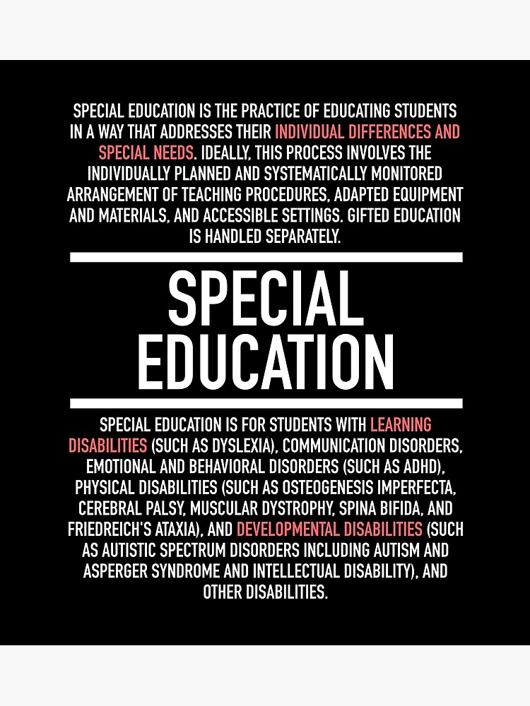 Special Education Definition Poster For Sale By HiddenVerb Redbubble special-education-definition-poster-for-sale-by-hiddenverb-redbubble