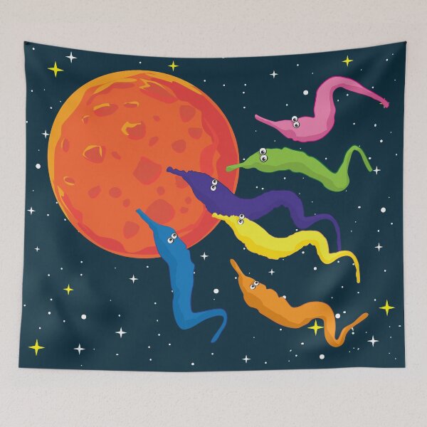 Item preview, Worms Attack Mars designed and sold by Andantino.
