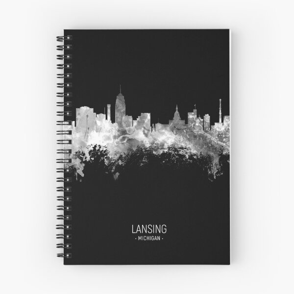 Item preview, Lansing Michigan Skyline designed and sold by ArtPrints.