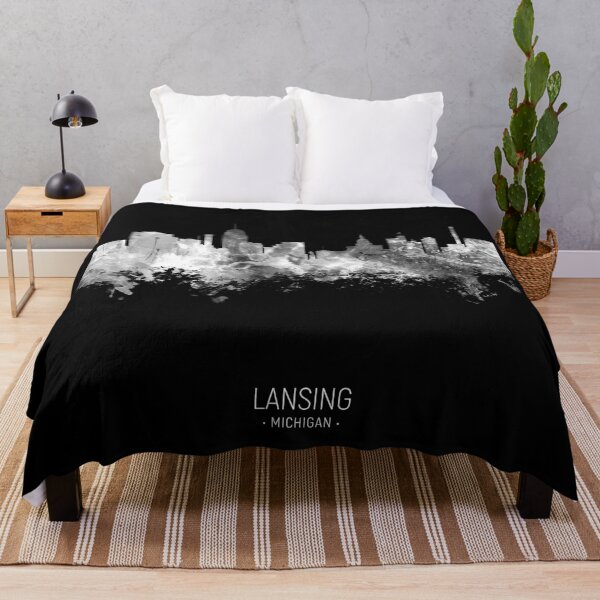 Item preview, Lansing Michigan Skyline designed and sold by ArtPrints.