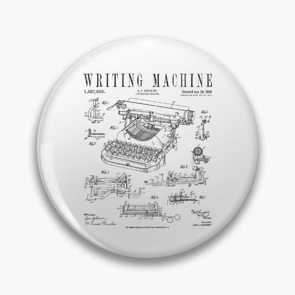 Item preview, Typewriter Writing Machine Vintage Writer Patent designed and sold by GrandeDuc.