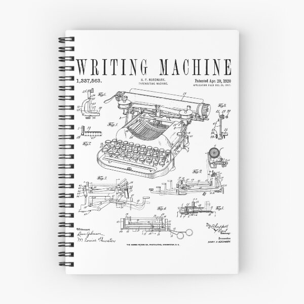 Item preview, Typewriter Writing Machine Vintage Writer Patent designed and sold by GrandeDuc.
