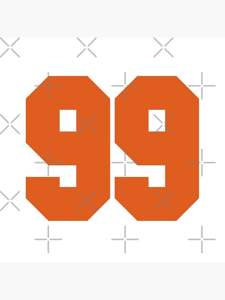 99 Number Cleveland Sports Ninety-Nine Brown Jersey Sticker for Sale by  HelloFromAja