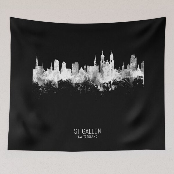 Item preview, St Gallen Switzerland Skyline designed and sold by ArtPrints.