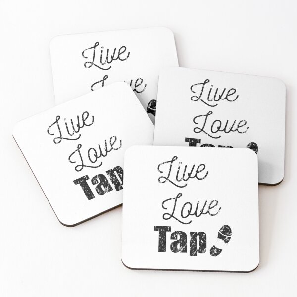 Item preview, Live Love Tap and tap shoe tap Dance design on white, The best fun gift for any dancer! tap dance art, #tapdanceart, tap fam designed and sold by TAP-DANCE-ART.