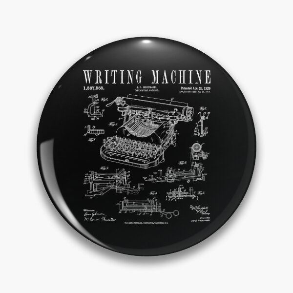 Item preview, Typewriter Writing Machine Vintage Writer Patent designed and sold by GrandeDuc.