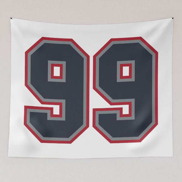 Item preview, 99 Navy Grey Red Sports Number Ninety-Nine designed and sold by HelloFromAja.