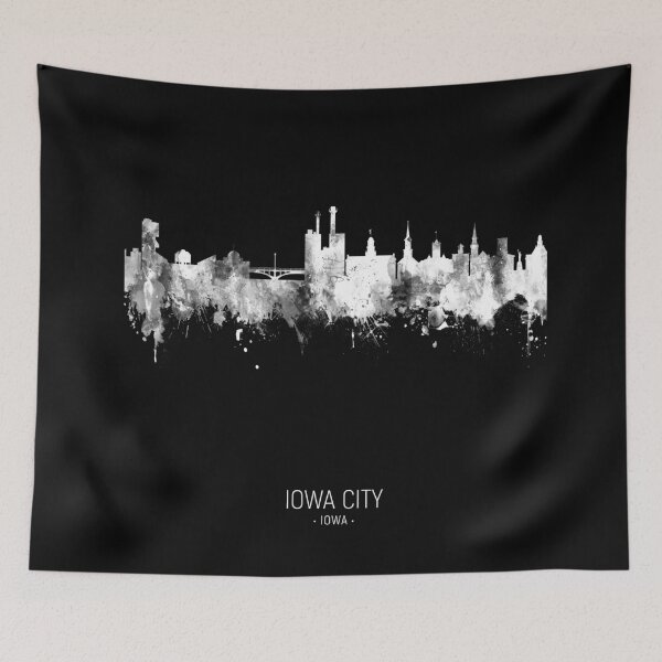 Artikelvorschau, Iowa City Iowa Skyline entworfen und verkauft von ArtPrints.