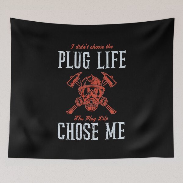 Item preview, Plug Life Funny Firefighter Volunteer Fire Chief Gift designed and sold by 2blackcherries.