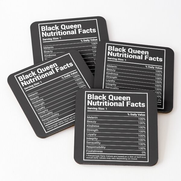 Item preview, Black Queen Nutrition Facts Proud designed and sold by MelanieWerner.