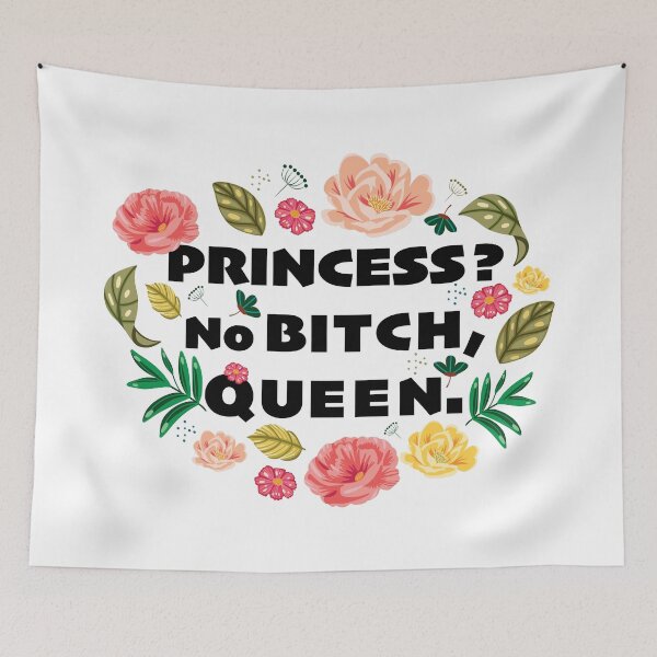 Item preview, PRINCESS? NO BITCH, QUEEN. designed and sold by Mushrankhan.