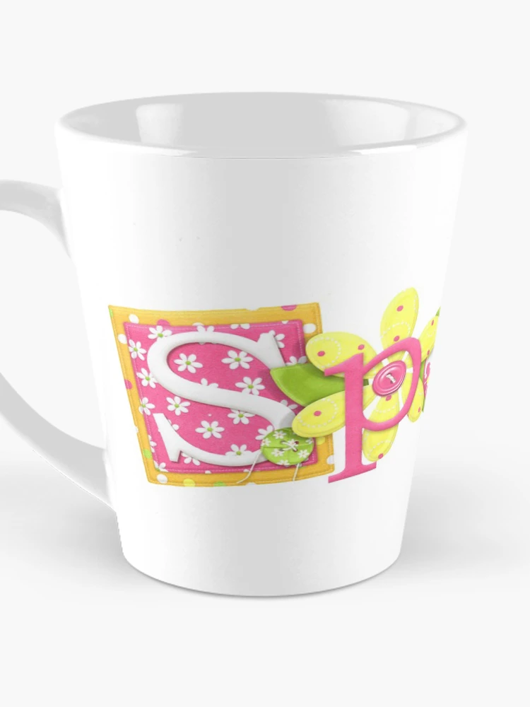 Thumbnail 3 of 4, Coffee Mug, Spring text, Spring, Spring designed and sold by Halalolo.
