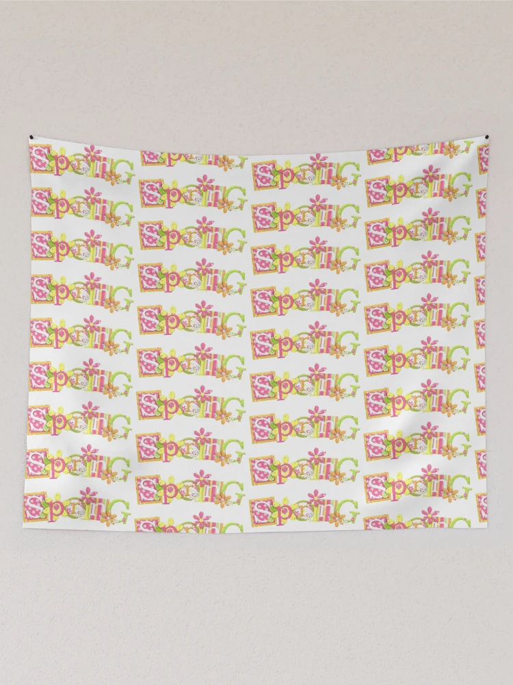 Thumbnail 2 of 3, Tapestry, Spring text, Spring, Spring designed and sold by Halalolo.