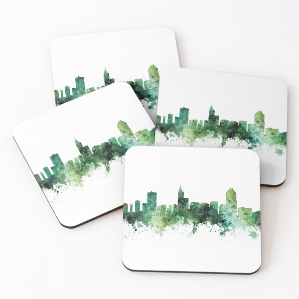 Item preview, Raleigh North Carolina Skyline designed and sold by ArtPrints.