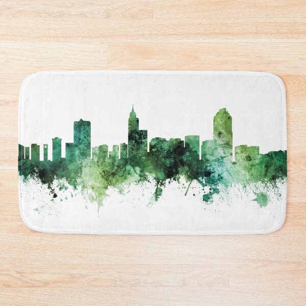 Item preview, Raleigh North Carolina Skyline designed and sold by ArtPrints.