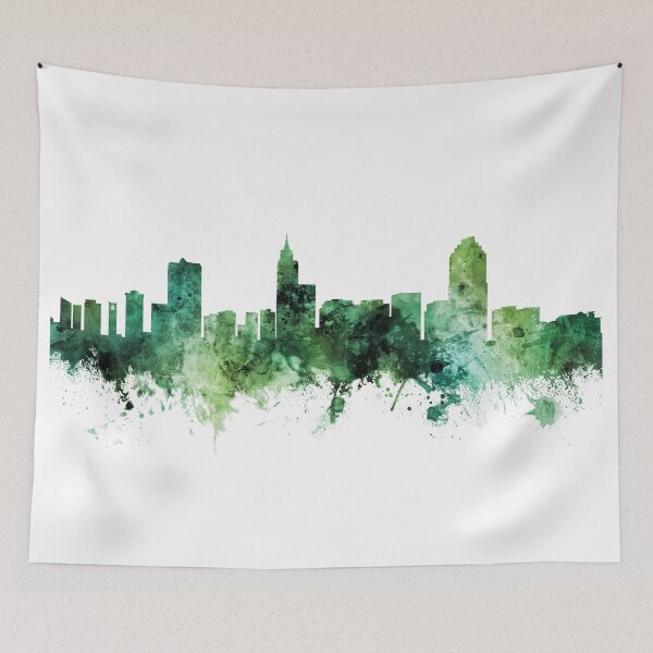 Item preview, Raleigh North Carolina Skyline designed and sold by ArtPrints.