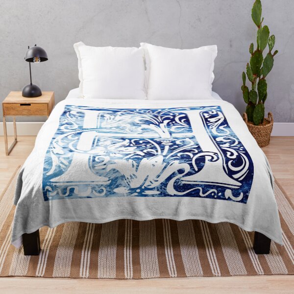 Item preview, The Letter H Blue Ocean Waves  designed and sold by yacine12353.