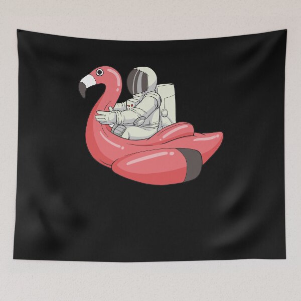 Item preview, ASTRONAUT ON FLAMINGO FOR BEACH FANS designed and sold by fatshirt.