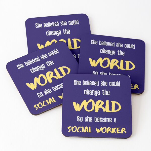 Item preview, She believed she could change the world so she became a social worker - social worker Gifts designed and sold by K-icon.