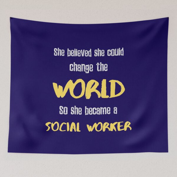Item preview, She believed she could change the world so she became a social worker - social worker Gifts designed and sold by K-icon.