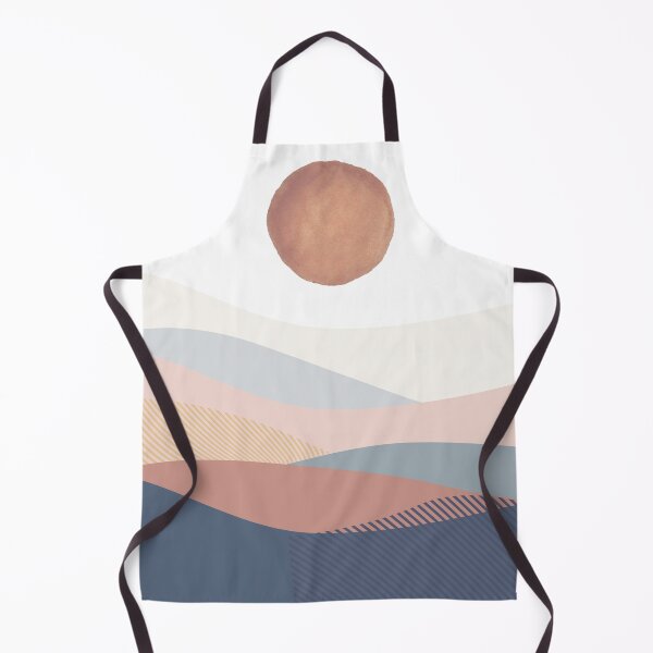 Item preview, Mountain Haze 4 - Landscape Line Art Pastel Abstract Simple Lines designed and sold by Quirkle Berry.