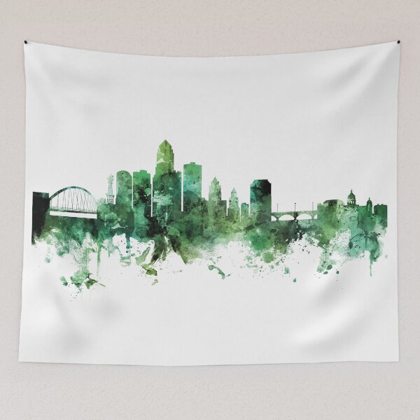 Item preview, Des Moines Iowa Skyline designed and sold by ArtPrints.