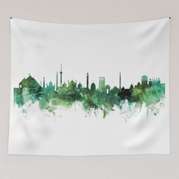 Item preview, New Delhi India Skyline designed and sold by ArtPrints.
