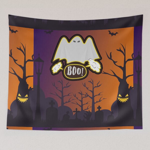 Aperçu de l'œuvre Boo Scary Ghost créée et vendue par OMdesign10.