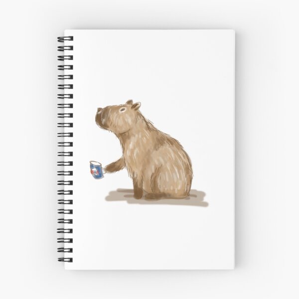 Item preview, Capybara with a cup of tea designed and sold by merionmerion.