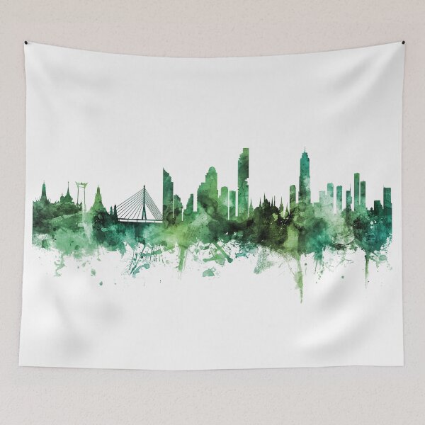 Item preview, Bangkok Thailand Skyline designed and sold by ArtPrints.