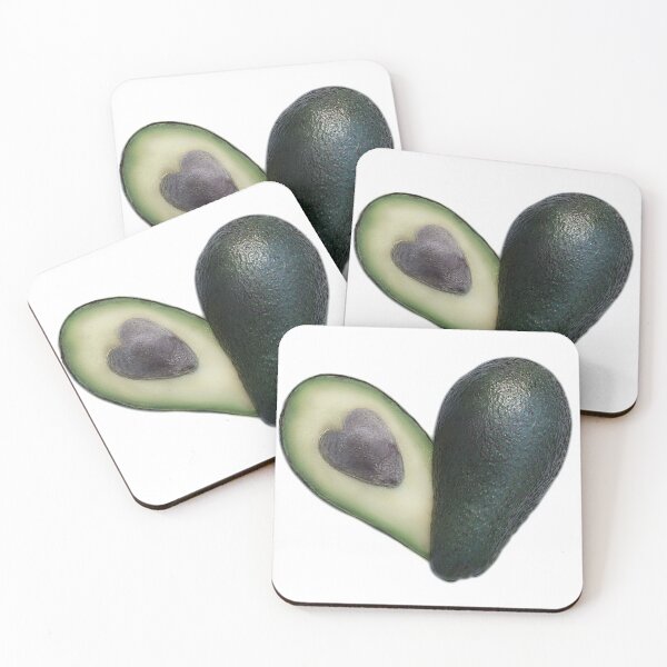 Item preview, avokado isolated with heart-shaped bone designed and sold by alinalenz.