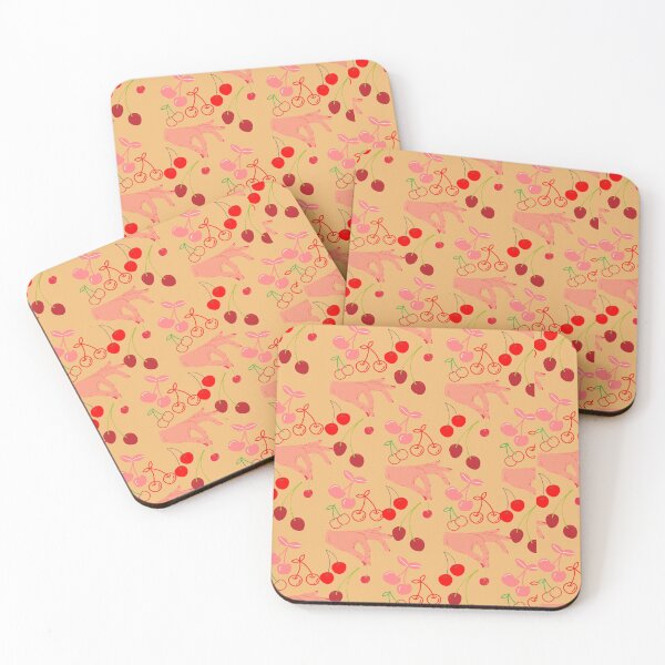 Item preview, Retro brown red cherry picking fruit pattern gift design designed and sold by Michael Schmidt.
