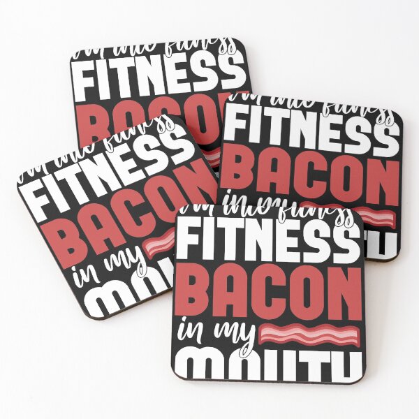 Item preview, Bacon funny shirt fitness jokes designed and sold by Grinover.