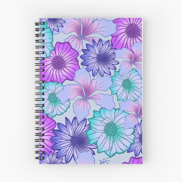 Item preview, Aqua Floral Seamless Pattern designed and sold by prettylacescoid.