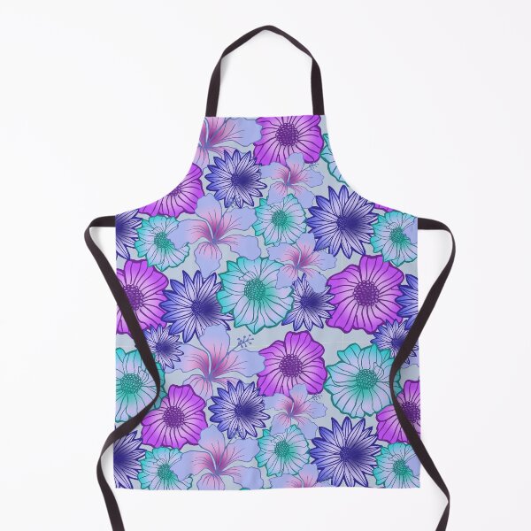 Item preview, Aqua Floral Seamless Pattern designed and sold by prettylacescoid.