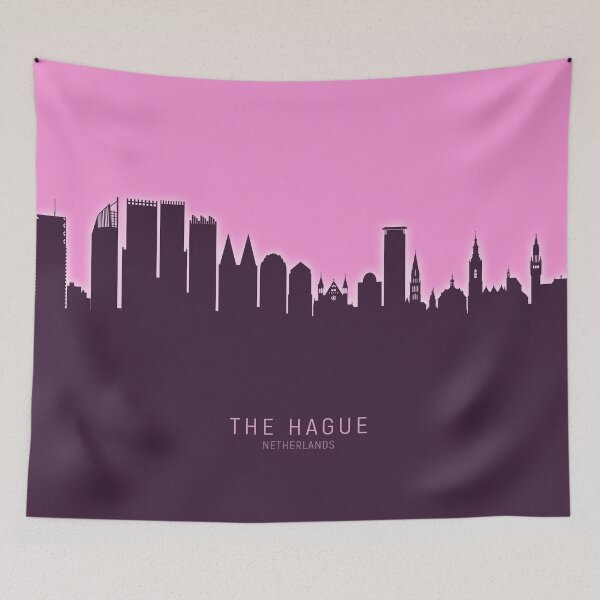 Item preview, The Hague Netherlands Skyline designed and sold by ArtPrints.