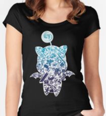 Camiseta entallada de cuello redondo Moogle-verse (azul)