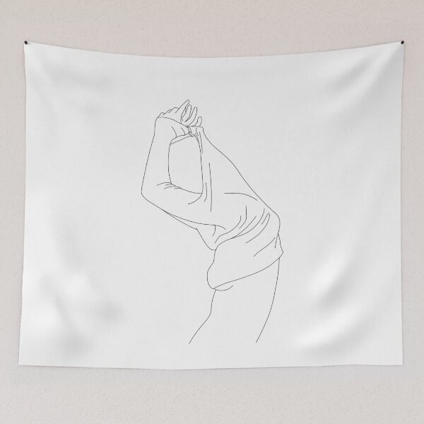 Item preview, Fashion illustration line drawing - Jens designed and sold by TheColourStudy.