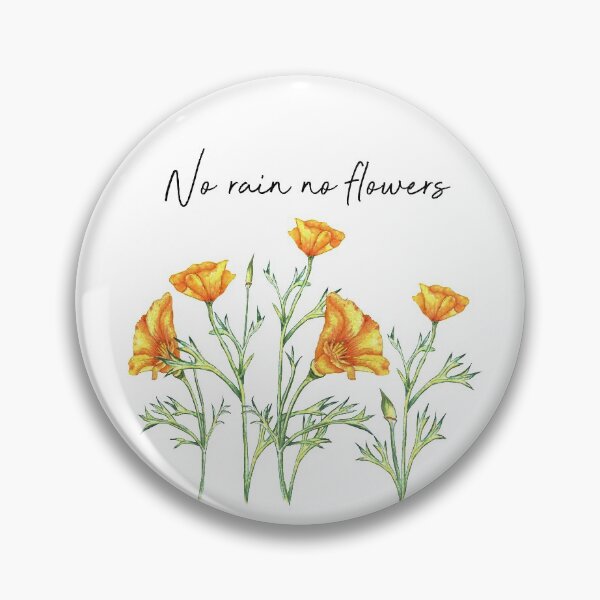Item preview, No rain no flowers motivational quote designed and sold by latiendadearyam.