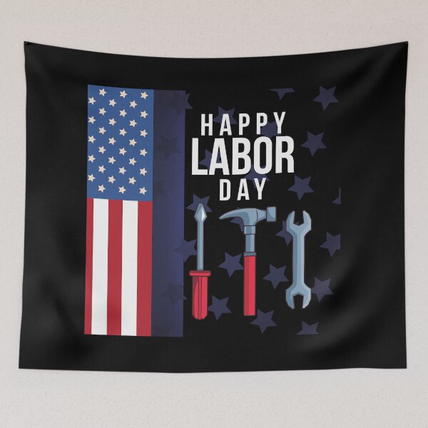 Item preview, Happy Labor Day Black designed and sold by kyds.
