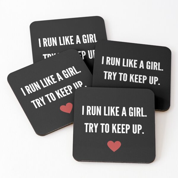 Item preview, I run like a girl. Try to keep up. designed and sold by lolora.