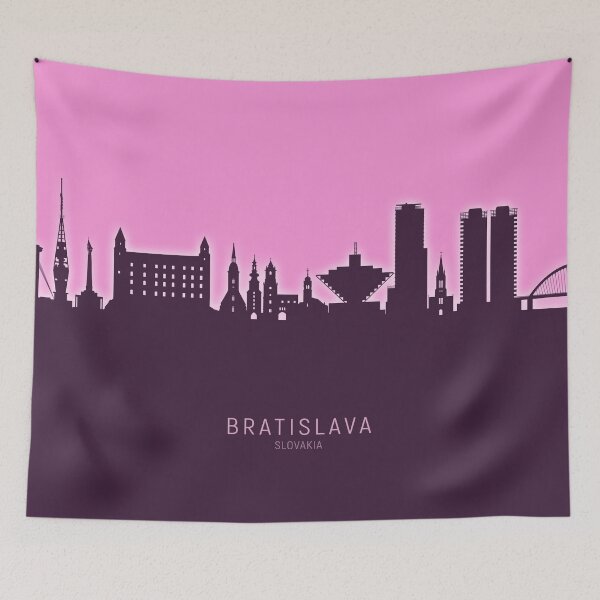 Item preview, Bratislava Slovakia Skyline designed and sold by ArtPrints.