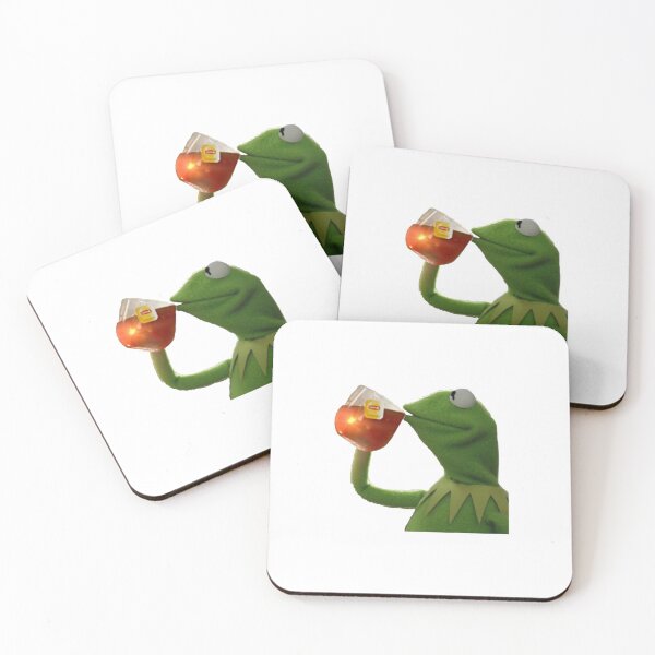 Item preview, Kermit sipping tea designed and sold by peachysage.