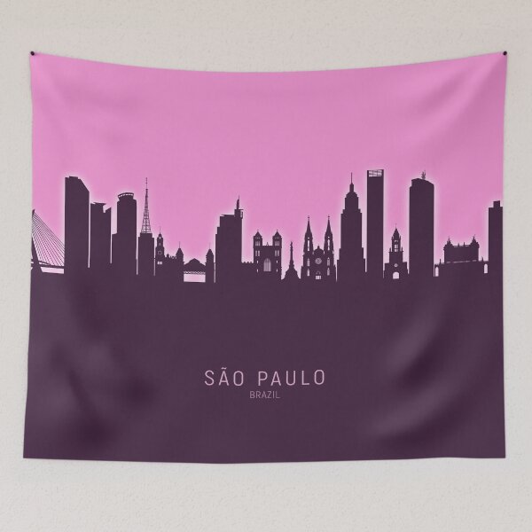 Item preview, São Paulo Skyline Brazil designed and sold by ArtPrints.