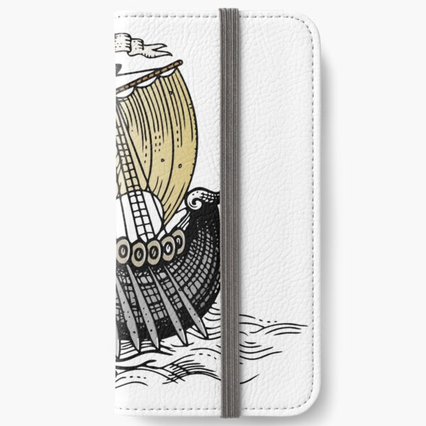 Vintage Sailing Ship iPhone Wallet