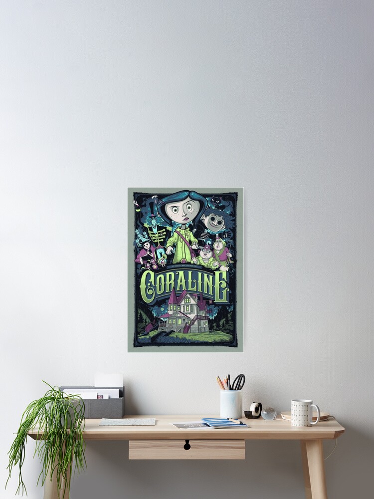 Coraline Canvas Movie Poster Wall 2024 Print Semi Gloss 24x36 New Various Sizes