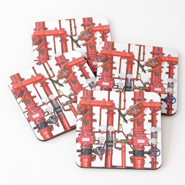 Item preview, Decorative Art Red Pipes designed and sold by WheresMyMojo.